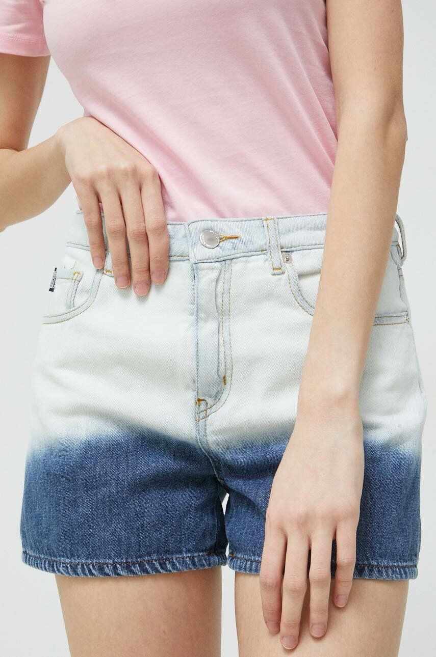 Love Moschino pantaloni scurti jeans femei, modelator, high waist