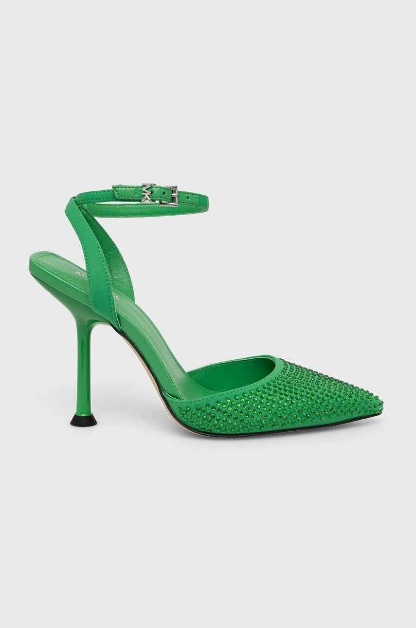 MICHAEL Michael Kors pantofi cu toc Imani culoarea verde, 40R3IMHP1D