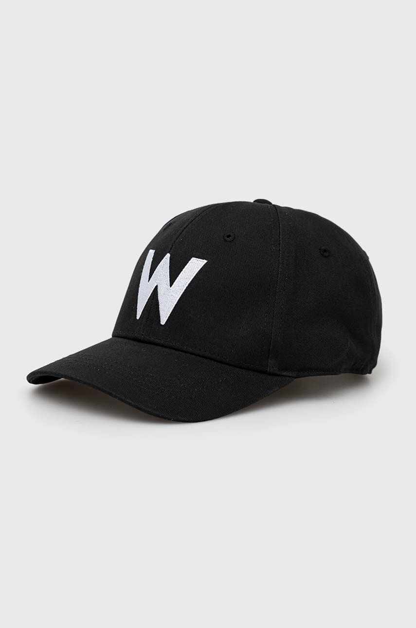 Wrangler șapcă de baseball din bumbac culoarea negru, cu imprimeu