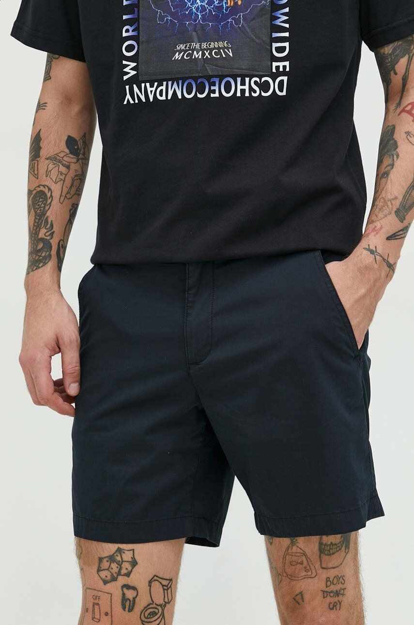 Abercrombie & Fitch pantaloni scurti barbati, culoarea negru
