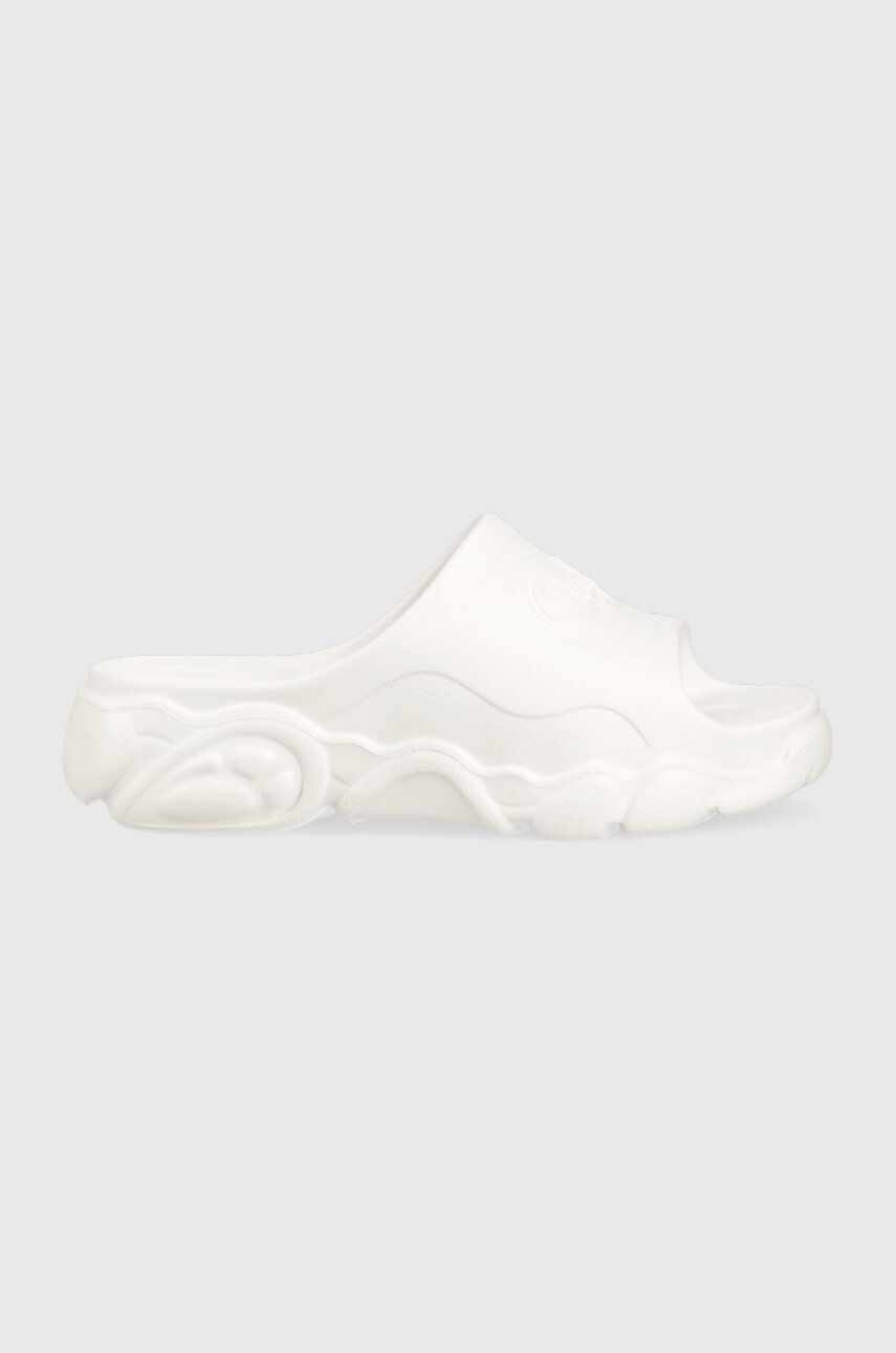 Buffalo papuci Cld Slide femei, culoarea alb, cu platforma, 1622261