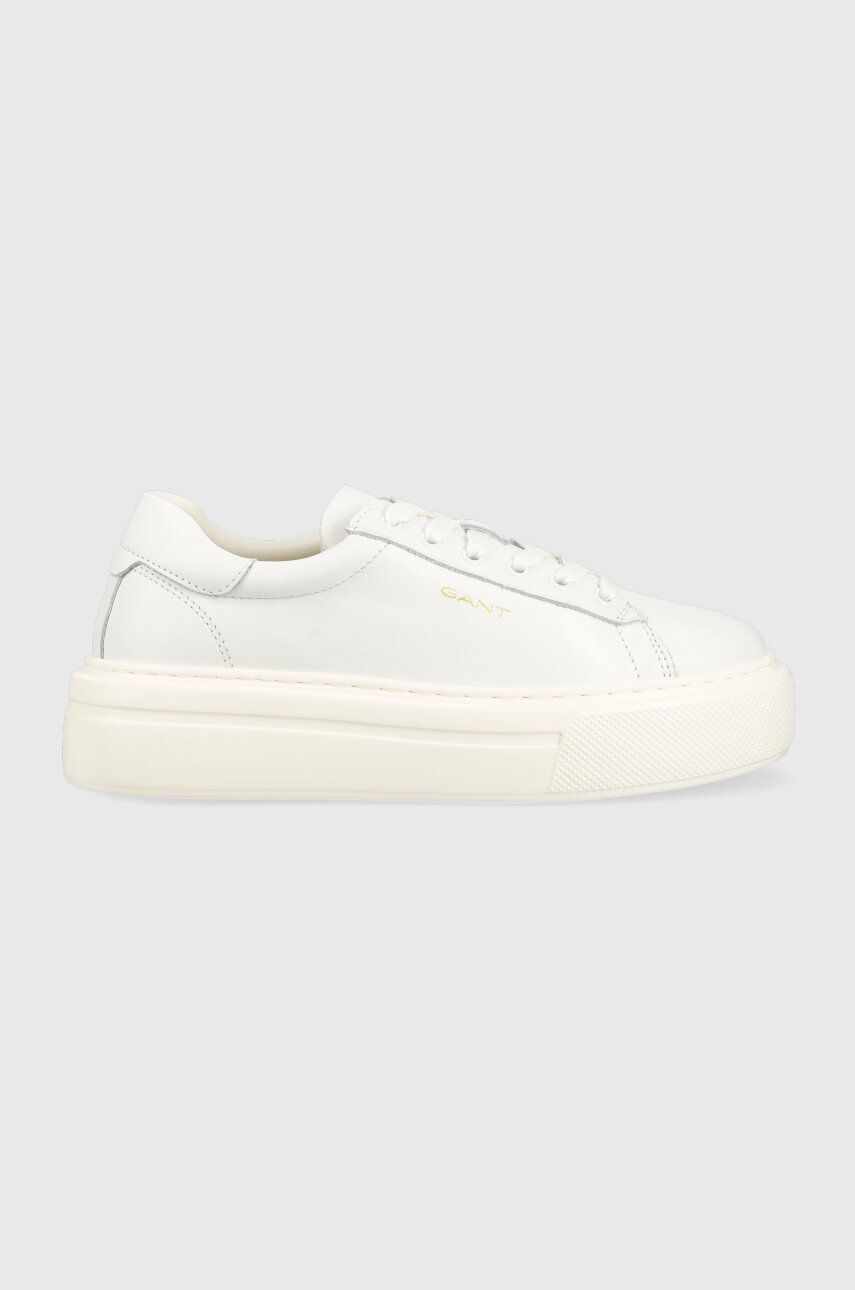 Gant sneakers din piele Alincy culoarea alb