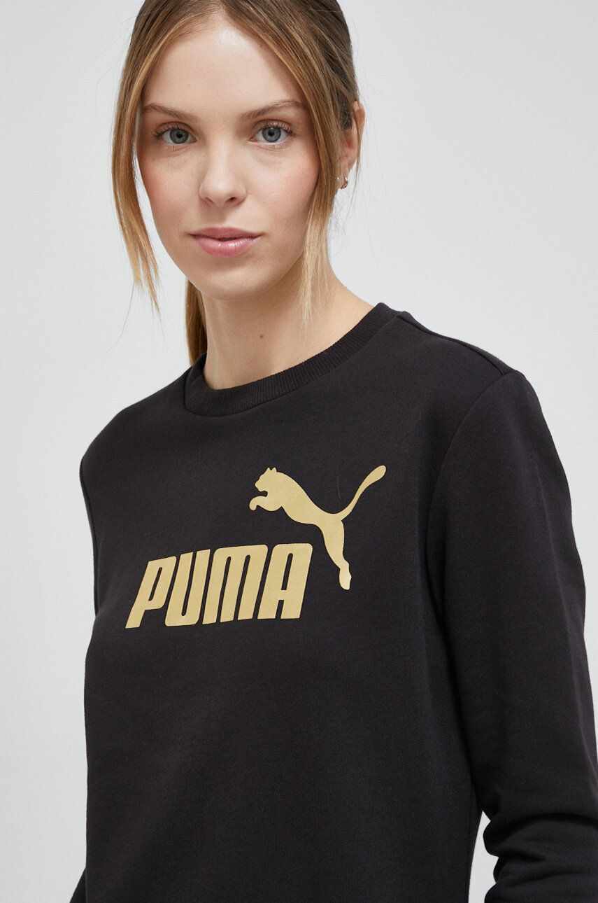 Puma bluza femei, culoarea negru, modelator