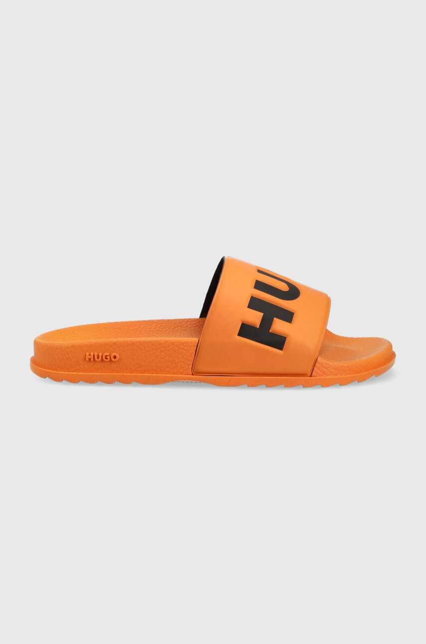 HUGO papuci Match femei, culoarea portocaliu, 50471749