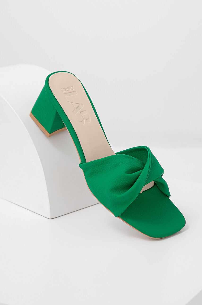 Answear Lab papuci culoarea verde